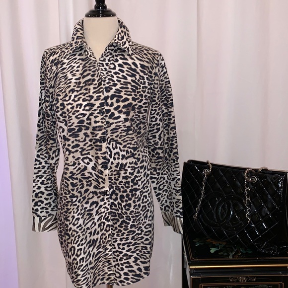 Chicos animal print shirt, size small - Picture 2 of 13